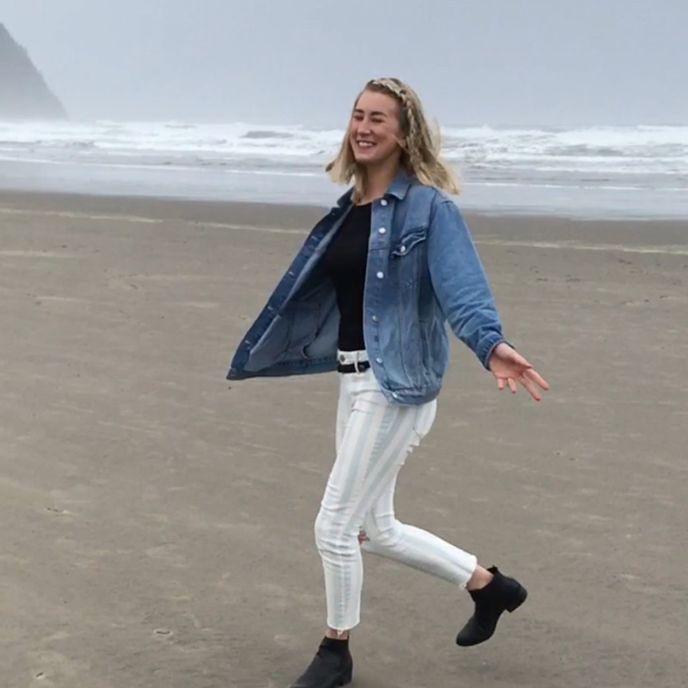 Topshop moto jean jacket